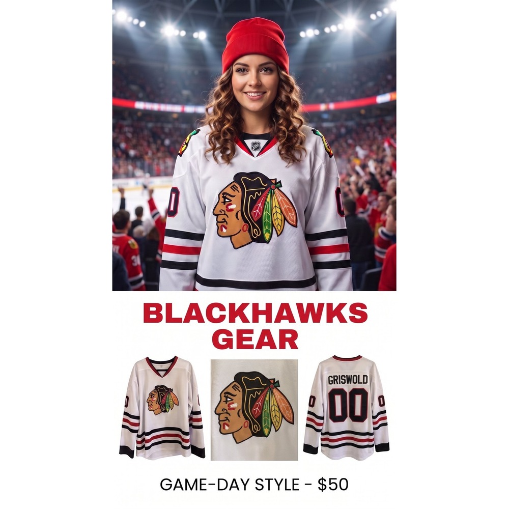 Vintage Chicago Blackhawks NHL Fan Jersey - Size M